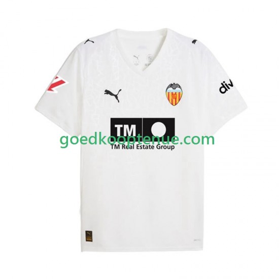 Thuis Tenue van Valencia CF Heren 2025-26 Korte Mouw