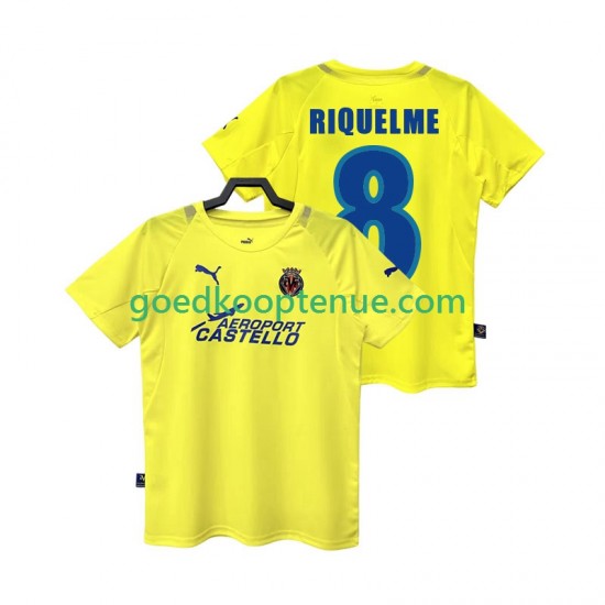Thuis Retro Tenue van Villarreal CF RIQUELME 8 2005 Heren 2006 Korte Mouw Thuis Retro Tenue van Villarreal CF RIQUELME 8 2005 Heren 2006 Korte Mouw