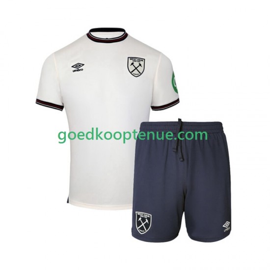 Uit Tenue van West Ham United Kind 2-13 jaar 2025-26 Korte Mouw