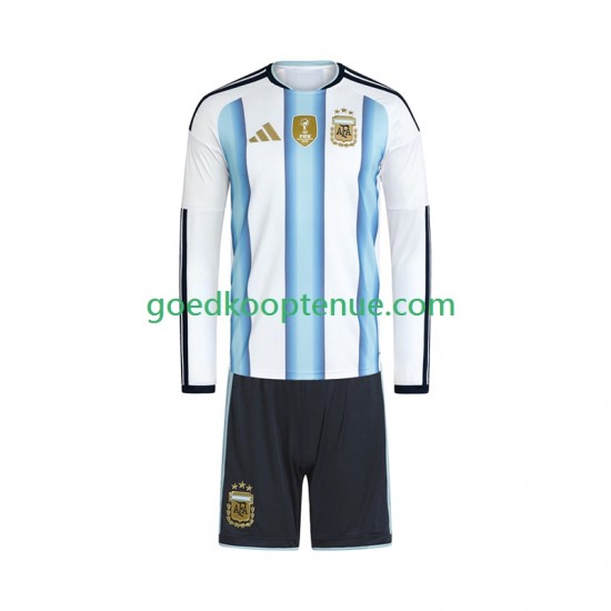 Thuis Tenue van Argentinië Kind 2-13 jaar WK 2026 Lange Mouw