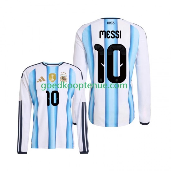 Thuis Tenue van Argentinië Lionel Messi 10 Heren WK 2026 Lange Mouw