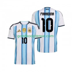 Thuis Tenue van Argentinië Maradona 10 Heren WK 2026 Korte Mouw