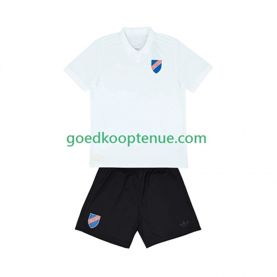 Thuis Tenue van Colo-Colo Centenary Kind 2-13 jaar 2025-26 Korte Mouw
