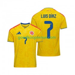 Thuis Tenue van Colombia Luis Diaz 7 Heren WK 2026 Korte Mouw