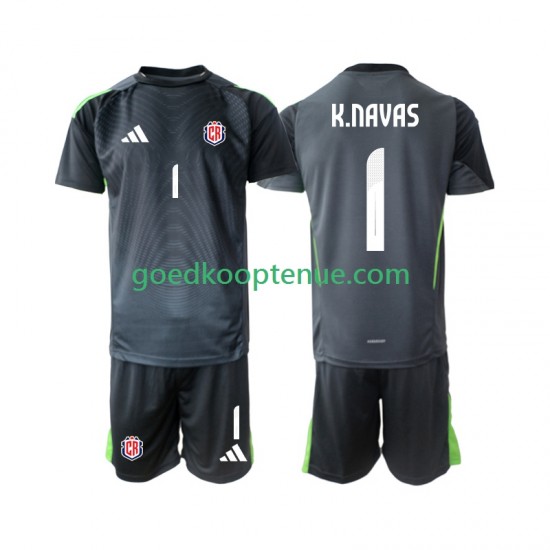 Uit Tenue van Costa Rica Keepersshirt Keylor Navas 1 Kind 2-13 jaar 2025 Korte Mouw