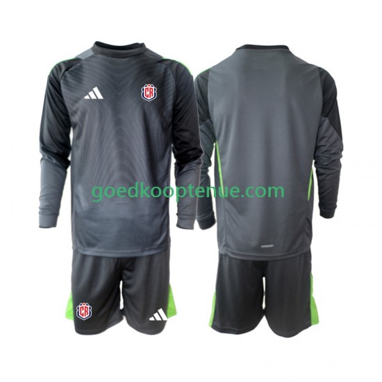 Uit Tenue van Costa Rica Keepersshirt Kind 2-13 jaar 2025 Lange Mouw