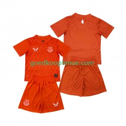 3de Tenue van Everton Keepersshirt Kind 2-13 jaar 2025-26 Korte Mouw