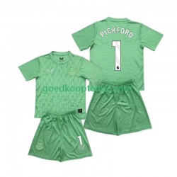 Thuis Tenue van Everton Keepersshirt Pickford 1 Kind 2-13 jaar 2025-26 Korte Mouw