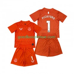 3de Tenue van Everton Keepersshirt Pickford 1 Kind 2-13 jaar 2025-26 Korte Mouw