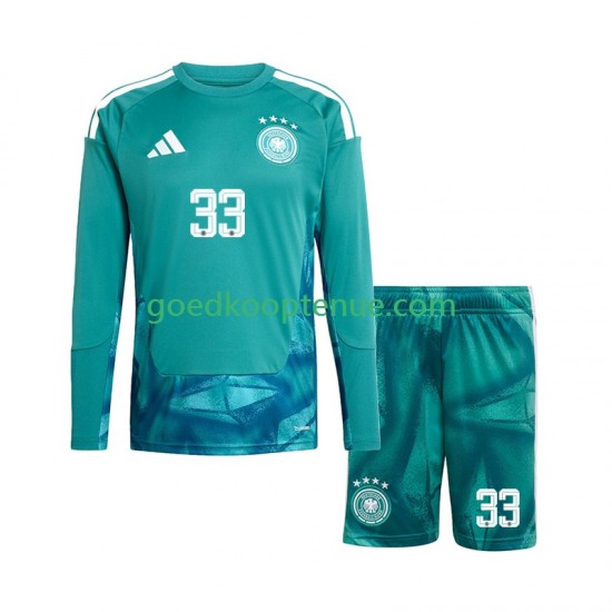 Thuis Tenue van Duitsland Keepersshirt Alexander Nubel 33 Kind 2-13 jaar WK 2026 Lange Mouw