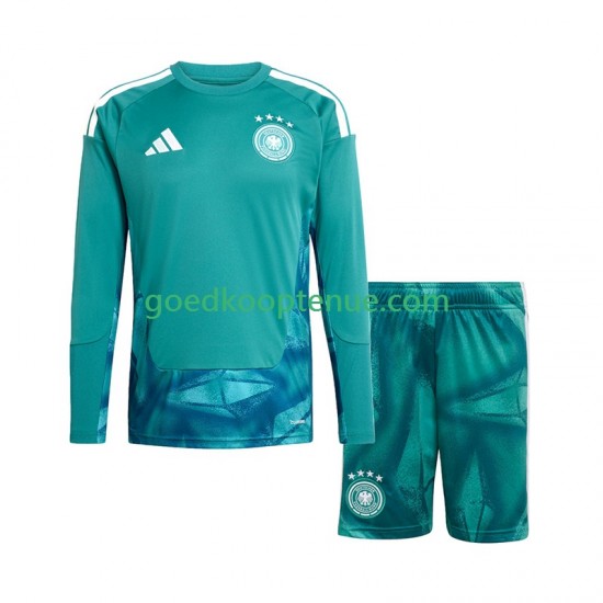 Thuis Tenue van Duitsland Keepersshirt Kind 2-13 jaar WK 2026 Lange Mouw