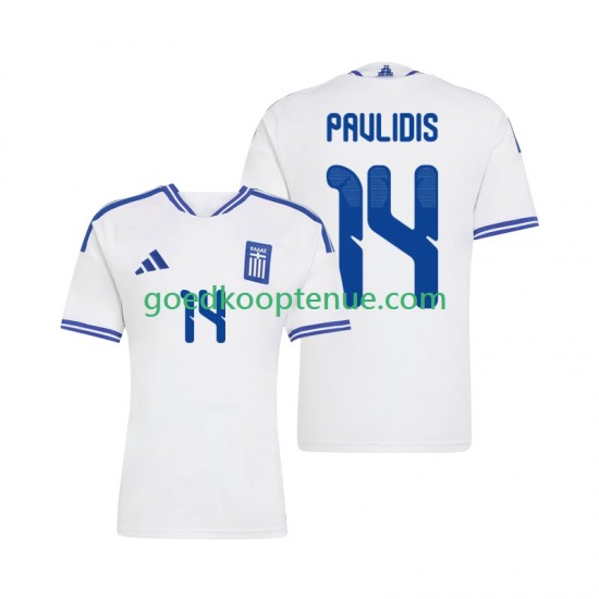 Thuis Tenue van Griekenland Vangelis Pavlidis 14 Heren 2026 Korte Mouw