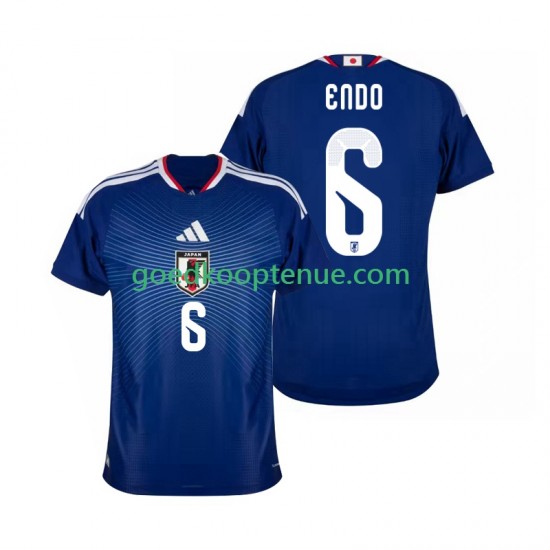 Thuis Tenue van Japan Wataru Endo 6 Heren WK 2026 Korte Mouw