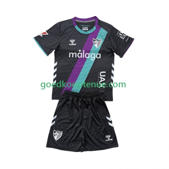 Uit Tenue van Málaga CF Kind 2-13 jaar 2025-26 Korte Mouw