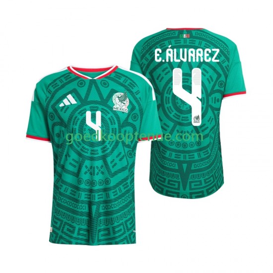 Thuis Tenue van Mexico Edson Alvarez 4 Heren WK 2026 Korte Mouw