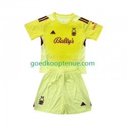 Thuis Tenue van Nottingham Forest Keepersshirt Kind 2-13 jaar 2025-26 Korte Mouw
