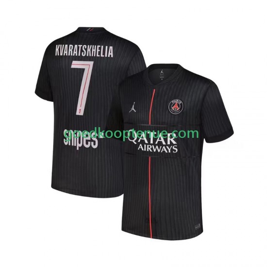 4de Tenue van Paris Saint-Germain Khvicha Kvaratskhelia 7 Heren 2025-26 Korte Mouw
