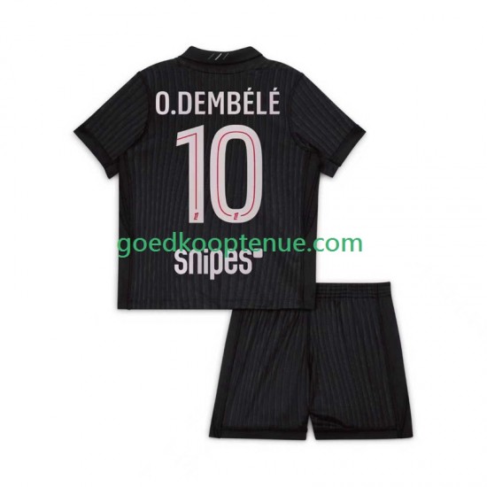 4de Tenue van Paris Saint-Germain Ousmane Dembele 10 Kind 2-13 jaar 2025-26 Korte Mouw
