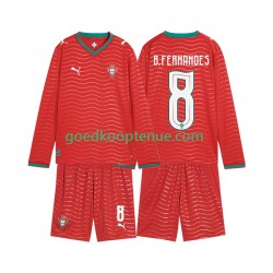 Thuis Tenue van Portugal Bruno Fernandes 8 Kind 2-13 jaar WK 2026 Lange Mouw