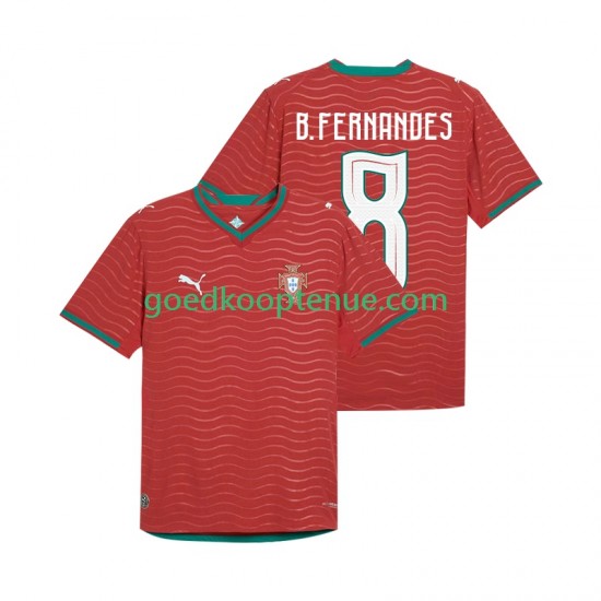 Thuis Tenue van Portugal Bruno Fernandes 8 Heren WK 2026 Korte Mouw