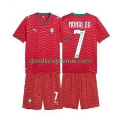 Thuis Tenue van Portugal Cristiano Ronaldo 7 Kind 2-13 jaar WK 2026 Korte Mouw