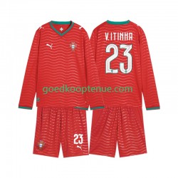 Thuis Tenue van Portugal Vitinha 23 Kind 2-13 jaar WK 2026 Lange Mouw