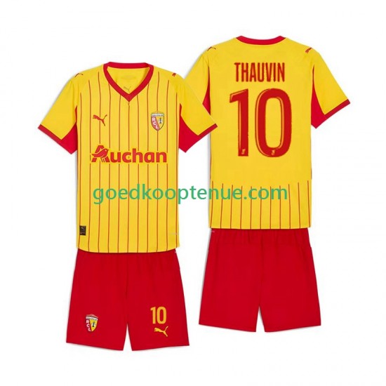 Thuis Tenue van RC Lens Florian Thauvin 10 Kind 2-13 jaar 2025-26 Korte Mouw