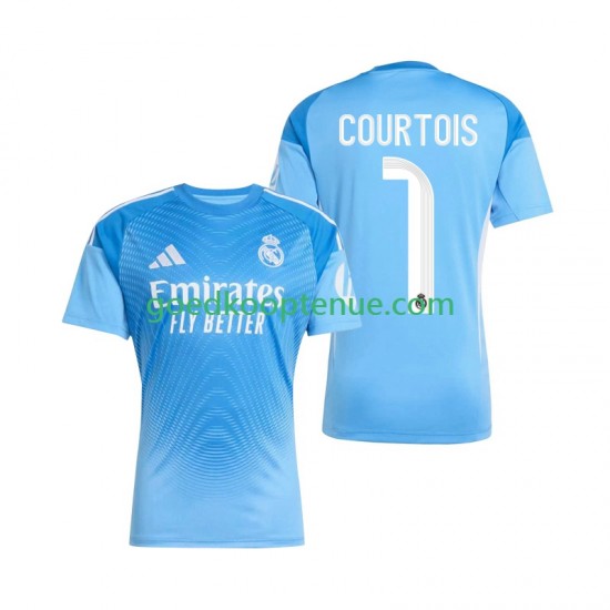 Thuis Tenue van Real Madrid Keepersshirt Thibaut Courtois 1 Heren 2025-26 Korte Mouw