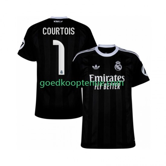 3de Tenue van Real Madrid Keepersshirt Thibaut Courtois 1 Heren 2025-26 Korte Mouw