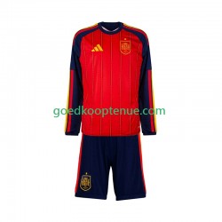 Thuis Tenue van Spanje Kind 2-13 jaar WK 2026 Lange Mouw