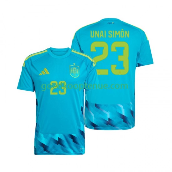 Thuis Tenue van Spanje Keepersshirt Unai Simon 23 Heren WK 2026 Korte Mouw