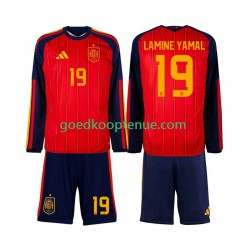Thuis Tenue van Spanje Lamine Yamal 19 Kind 2-13 jaar WK 2026 Lange Mouw