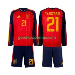 Thuis Tenue van Spanje Mikel Oyarzabal 21 Kind 2-13 jaar WK 2026 Lange Mouw