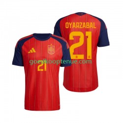 Thuis Tenue van Spanje Mikel Oyarzabal 21 Heren WK 2026 Korte Mouw