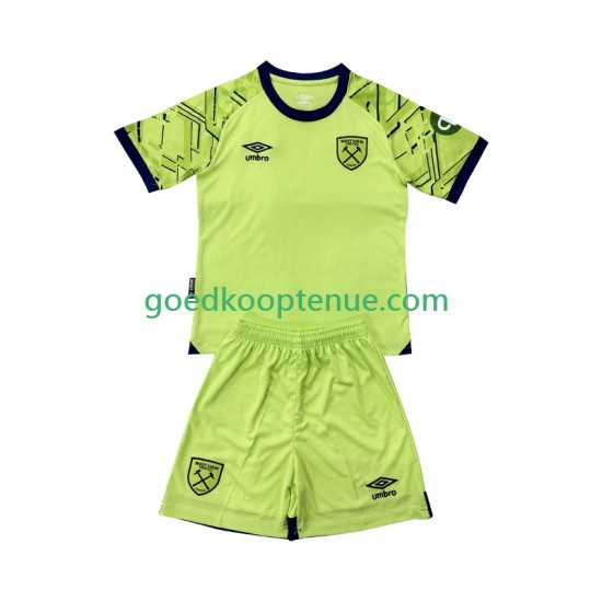Thuis Tenue van West Ham United Keepersshirt Kind 2-13 jaar 2025-26 Korte Mouw