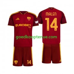 Thuis Tenue van AS Roma Donyell Malen 14 Kind 2-13 jaar 2026-27 Korte Mouw