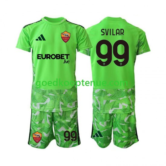 Thuis Tenue van AS Roma Keepersshirt Mile Svilar 99 Kind 2-13 jaar 2026-27 Korte Mouw