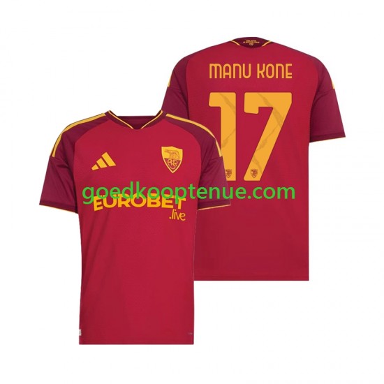 Thuis Tenue van AS Roma Manu Kone 17 Heren 2026-27 Korte Mouw