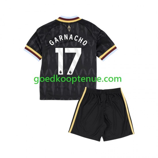 Uit Tenue van Aston Villa Alejandro Garnacho 17 Kind 2-13 jaar 2026-27 Korte Mouw