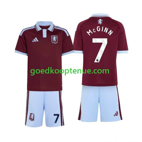 Thuis Tenue van Aston Villa John McGinn 7 Kind 2-13 jaar 2026-27 Korte Mouw