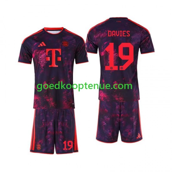 3de Tenue van FC Bayern München Alphonso Davies 19 Kind 2-13 jaar 2026-27 Korte Mouw