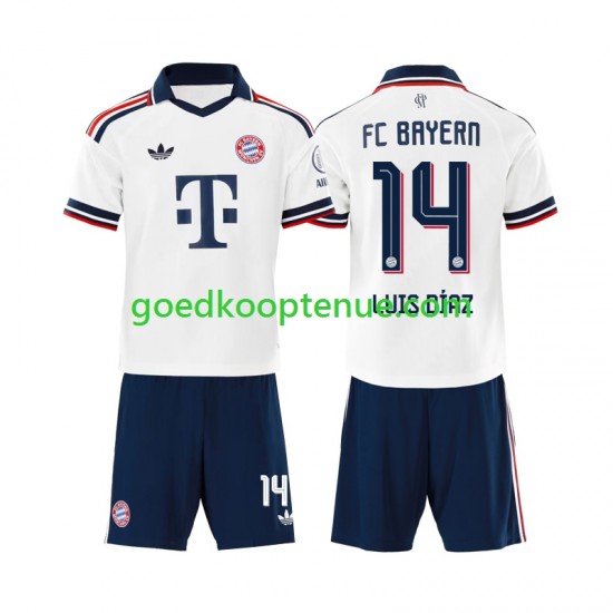 Uit Tenue van FC Bayern München Luis Diaz 14 Kind 2-13 jaar 2026-27 Korte Mouw