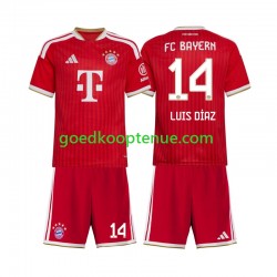 Thuis Tenue van FC Bayern München Luis Diaz 14 Kind 2-13 jaar 2026-27 Korte Mouw