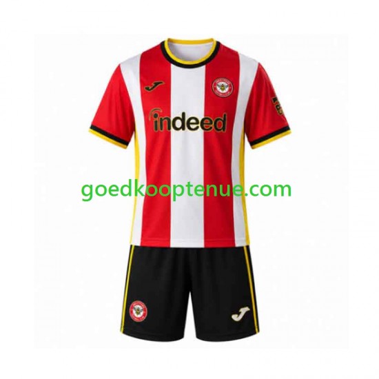 Thuis Tenue van Brentford Kind 2-13 jaar 2026-27 Korte Mouw