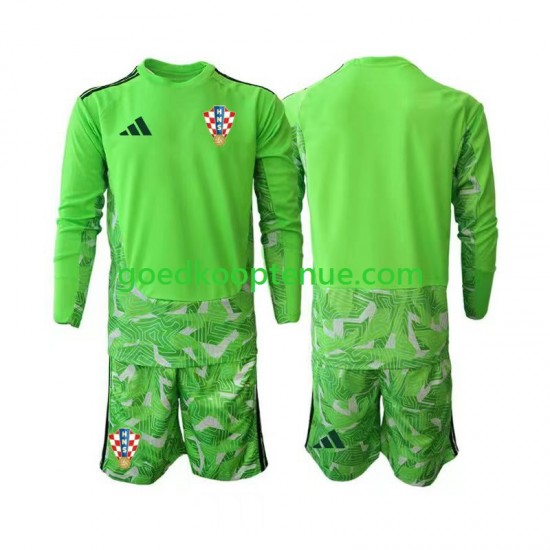 Thuis Tenue van Kroatië Keepersshirt Kind 2-13 jaar 2026-27 Lange Mouw