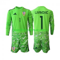 Thuis Tenue van Kroatië Keepersshirt Dominik Livakovic 25 Kind 2-13 jaar 2026-27 Lange Mouw