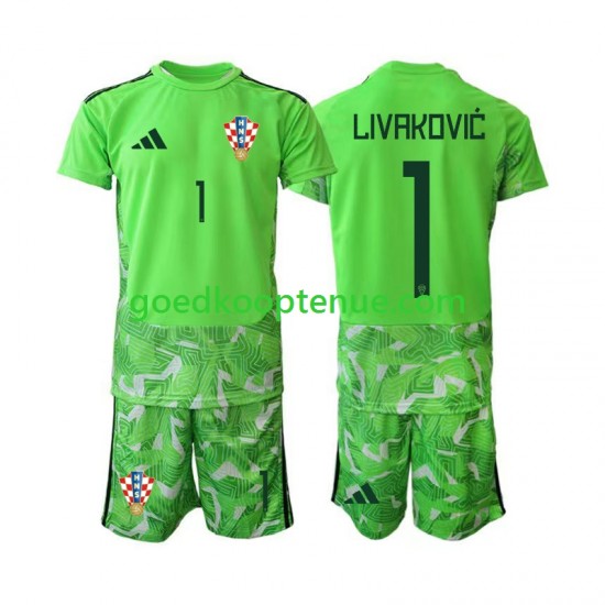 Thuis Tenue van Kroatië Keepersshirt Dominik Livakovic 25 Kind 2-13 jaar 2026-27 Korte Mouw