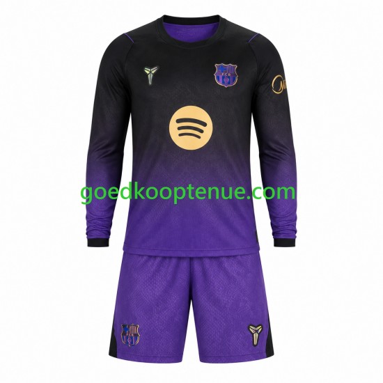 Uit Tenue van FC Barcelona Kind 2-13 jaar 2026-27 Lange Mouw