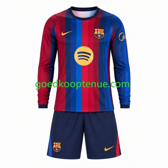 Thuis Tenue van FC Barcelona Kind 2-13 jaar 2026-27 Lange Mouw
