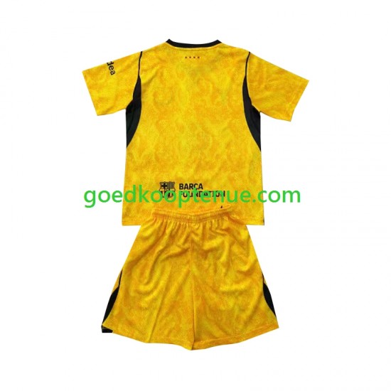 4de Tenue van FC Barcelona Keepersshirt Kind 2-13 jaar 2026-27 Korte Mouw